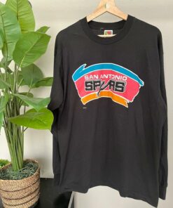 Vintage Style 90’s San Antonio Spurs Playoffs Tshirt Sweatshirt Hoodie Crewneck Sweatshirt Pullover Reprinted Full Color Full Size Gifts for NBA Fans