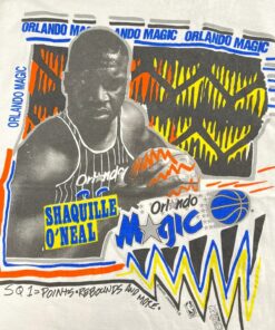 Vintage Style 90’s Shaquille O Neat Tshirt Pullover Hoodie Crewneck Sweatshirt Reprinted Full Color Full Size Gifts for NBA Fans