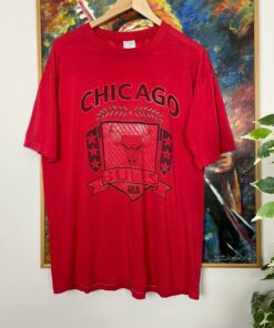 Vintage Style 90s Single Stitch Chicago Bulls NBA Basketball Tshirt Hoodie Crewneck Sweatshirt Reprinted Full Color Full Size Gifts for NBA Fans