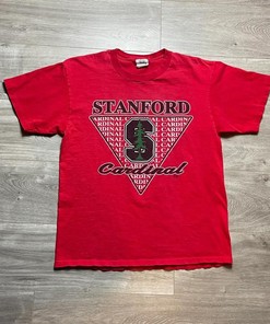 Vintage Style 90s Stanford Cardinals Single Stitch T-Shirt Sweatshirt Pullover Hoodie Reprinted Full Color Full Size Gift For NCAA Fans