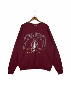 Vintage Style 90s Stanford University Cardinal T-Shirt Sweatshirt Pullover Hoodie Reprinted Full Color Full Size Gift For NCAA Fans