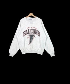 Vintage Style 90’s Starter NFL Falcons Big Logo Tshirt Pullover Hoodie Crewneck Sweatshirt Reprinted Full Color Full Size Gifts For NFL Fans