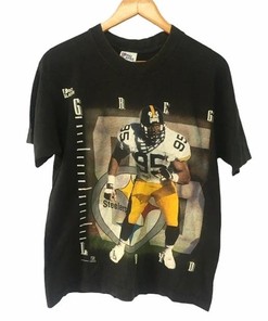 Vintage Style 90’s Steelers Greg Lloyd Tshirt Pullover Hoodie Crewneck Sweatshirt Reprinted Full Color Full Size Gifts For NFL Fans