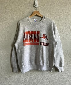 Vintage Style 90’s University Auburn Tigers Tshirt Pullover Hoodie Crewneck Sweatshirt Reprinted Full Color Full Size Gifts For NFL Fans