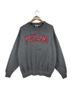 Vintage Style 90s University Of Maryland NCAA T-Shirt Sweatshirt Pullover Hoodie Reprinted Full Color Full Size Gift For NCAA Fans