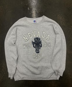 Vintage Style 90s University Of Nevada Essential Grey Sweatshirt Hoodie T-Shirt Full Size Gifts For NCAA