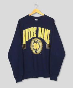 Vintage Style 90s University Of Notre Dame T-Shirt Sweatshirt Pullover Hoodie Reprinted Full Color Full Size Gift For NCAA Fans