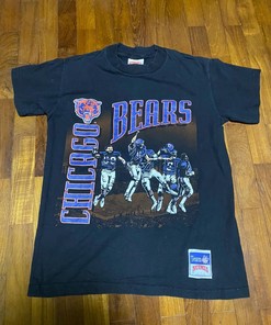 Vintage Style '91 Chicago Bears Nutmeg Mills NFL Tshirt Pullover Hoodie Crewneck Sweatshirt Reprinted Full Color Full Size Gifts For NFL Fans