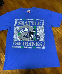 Vintage Style 91 Seattle Seahawks Helmet Tshirt Pullover Hoodie Crewneck Sweatshirt Reprinted Full Color Full Size Gifts For NFL Fans