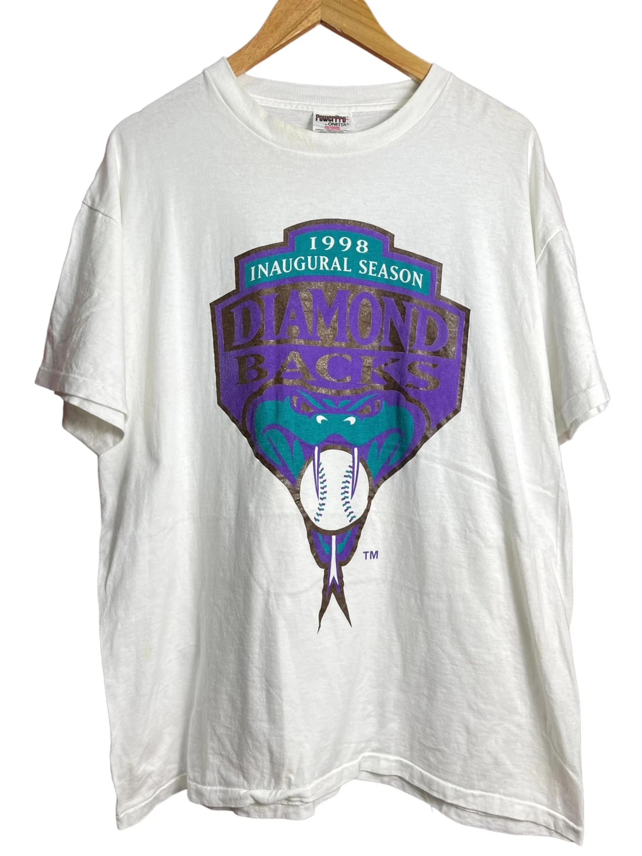 Vintage Style Arizona Diamondbacks 1998 Inaugural Season T-Shirt Sweatshirt Crewneck Hoodie Full Size Gifts For Fans