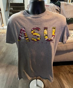 Vintage Style Arizona State University T-Shirt Sweatshirt Pullover Hoodie Reprinted Full Color Full Size Gift For NCAA Fans