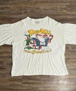 Vintage Style Auburn Tigers Vs. Florida Gators T Rags T-Shirt Sweatshirt Pullover Hoodie Reprinted Full Color Full Size Gift For NCAA Fans