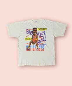 Vintage Style Basketball Graphics Art 80s Tshirt Pullover Hoodie Crewneck Sweatshirt Reprinted Full Color Full Size Gifts for NBA Fans