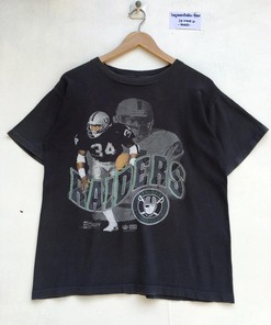 Vintage Style Bo Jackson Oakland Raiders Tshirt Pullover Hoodie Crewneck Sweatshirt Reprinted Full Color Full Size Gifts For NFL Fans