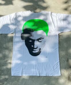 Vintage Style Bootleg Rodman Tshirt Sweatshirt Hoodie Crewneck Sweatshirt Pullover Reprinted Full Color Full Size Gifts for NBA Fans