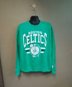 Vintage Style Boston Celtics x Mitchell Ness NBA Tshirt Hoodie Crewneck Sweatshirt Reprinted Full Color Full Size Gifts for NBA Fans