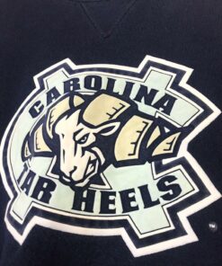 Vintage Style Carolina Tar Heels Tshirt Sweatshirt Hoodie Crewneck Sweatshirt Pullover Reprinted Full Color Full Size Gifts for NBA Fans