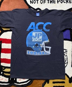 Vintage Style Champion Acc Football Single Stitch T-Shirt Sz 2Xl Hoodie Sweatshirt Gifts For Fans