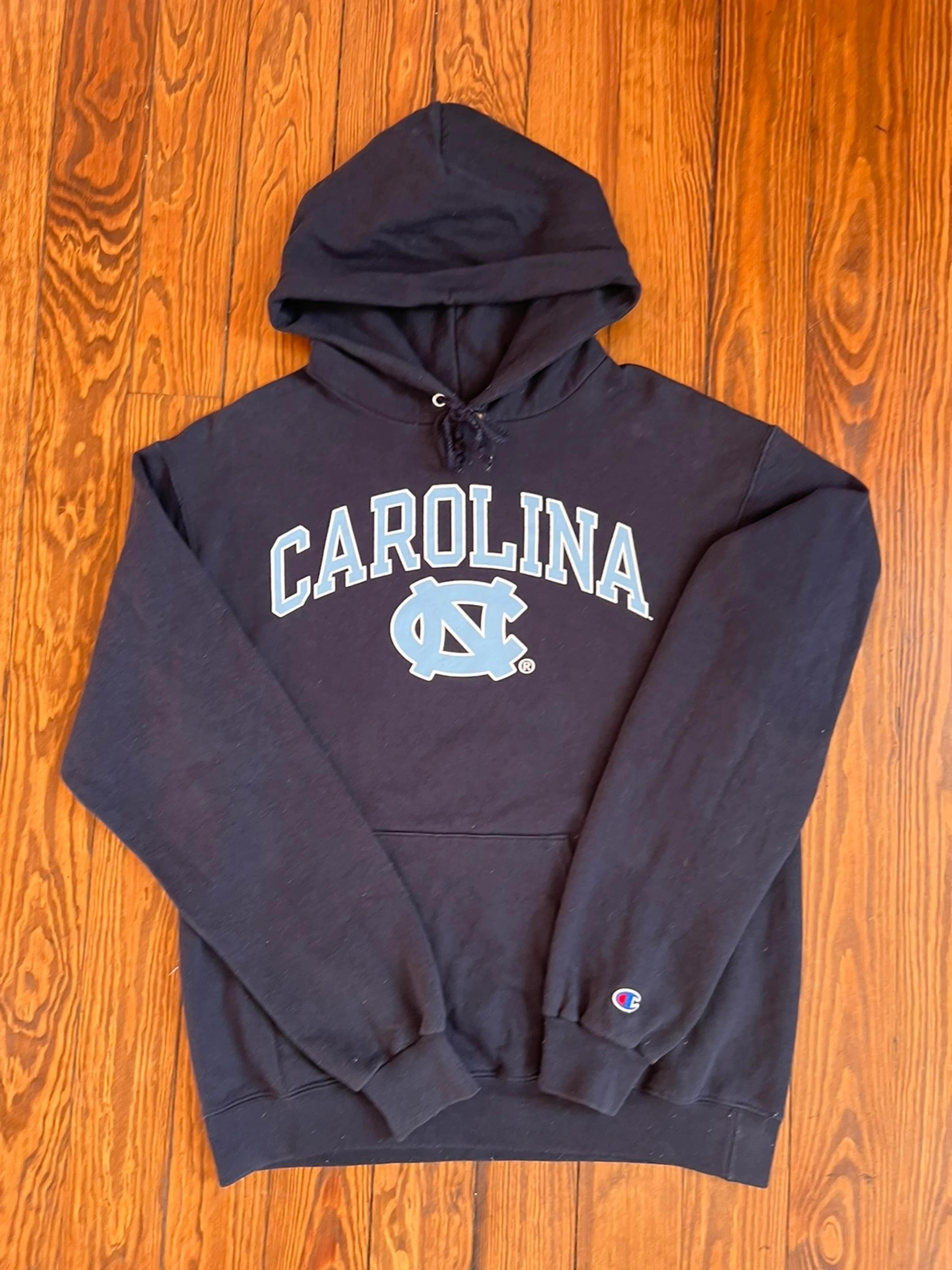 Vintage Style Champion North Carolina Unc Tar Heels Hoodie Sweatshirt T-Shirt Full Size Gifts For Fans