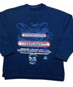 Vintage Style Charlotte Hornets Starter 1990s NBA Tshirt Sweatshirt Hoodie Crewneck Sweatshirt Pullover Reprinted Full Color Full Size Gifts for NBA Fans