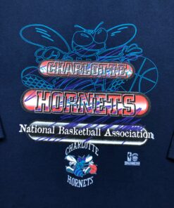 Vintage Style Charlotte Hornets Starter 1990s NBA Tshirt Sweatshirt Hoodie Crewneck Sweatshirt Pullover Reprinted Full Color Full Size Gifts for NBA Fans