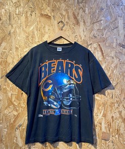 Vintage Style Chicago Bears NFL Team Tshirt Pullover Hoodie Crewneck Sweatshirt Reprinted Full Color Full Size Gifts For NFL Fans