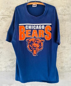 Vintage Style Chicago Bears Shirt Xl 90s NFL Promo Usa Tshirt Pullover Hoodie Crewneck Sweatshirt Reprinted Full Color Full Size Gifts For NFL Fans