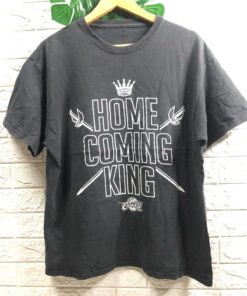 Vintage Style Cleveland Cavaliers Home Coming Kings Big Spell Out Tshirt Sweatshirt Hoodie Crewneck Sweatshirt Pullover Reprinted Full Color Full Size Gifts for NBA Fans