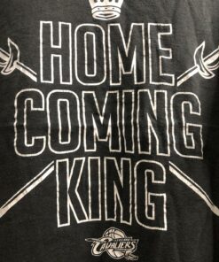 Vintage Style Cleveland Cavaliers Home Coming Kings Big Spell Out Tshirt Sweatshirt Hoodie Crewneck Sweatshirt Pullover Reprinted Full Color Full Size Gifts for NBA Fans