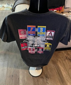 Vintage Style College World Series T-Shirt Sweatshirt Pullover Hoodie Reprinted Full Color Full Size Gift For NCAA Fans