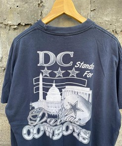 Vintage Style Dc Standa For Dallas Cow Bows Tshirt Pullover Hoodie Crewneck Sweatshirt Reprinted Full Color Full Size Gifts For NFL Fans