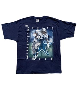 Vintage Style Emmitt Smith Dallas Cowboys Pro Player Tshirt Pullover Hoodie Crewneck Sweatshirt Reprinted Full Color Full Size Gifts For NFL Fans