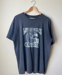 Vintage Style Faded Los Angeles Raiders Single Stitch Tshirt Pullover Hoodie Crewneck Sweatshirt Reprinted Full Color Full Size Gifts For NFL Fans