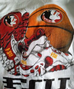 Vintage Style Florida State Basketball Tshirt Pullover Hoodie Crewneck Sweatshirt Reprinted Full Color Full Size Gifts for NBA Fans