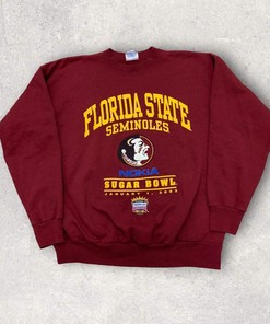 Vintage Style Florida State Seminoles T-Shirt Sweatshirt Hoodie Full Size Gifts For Fans