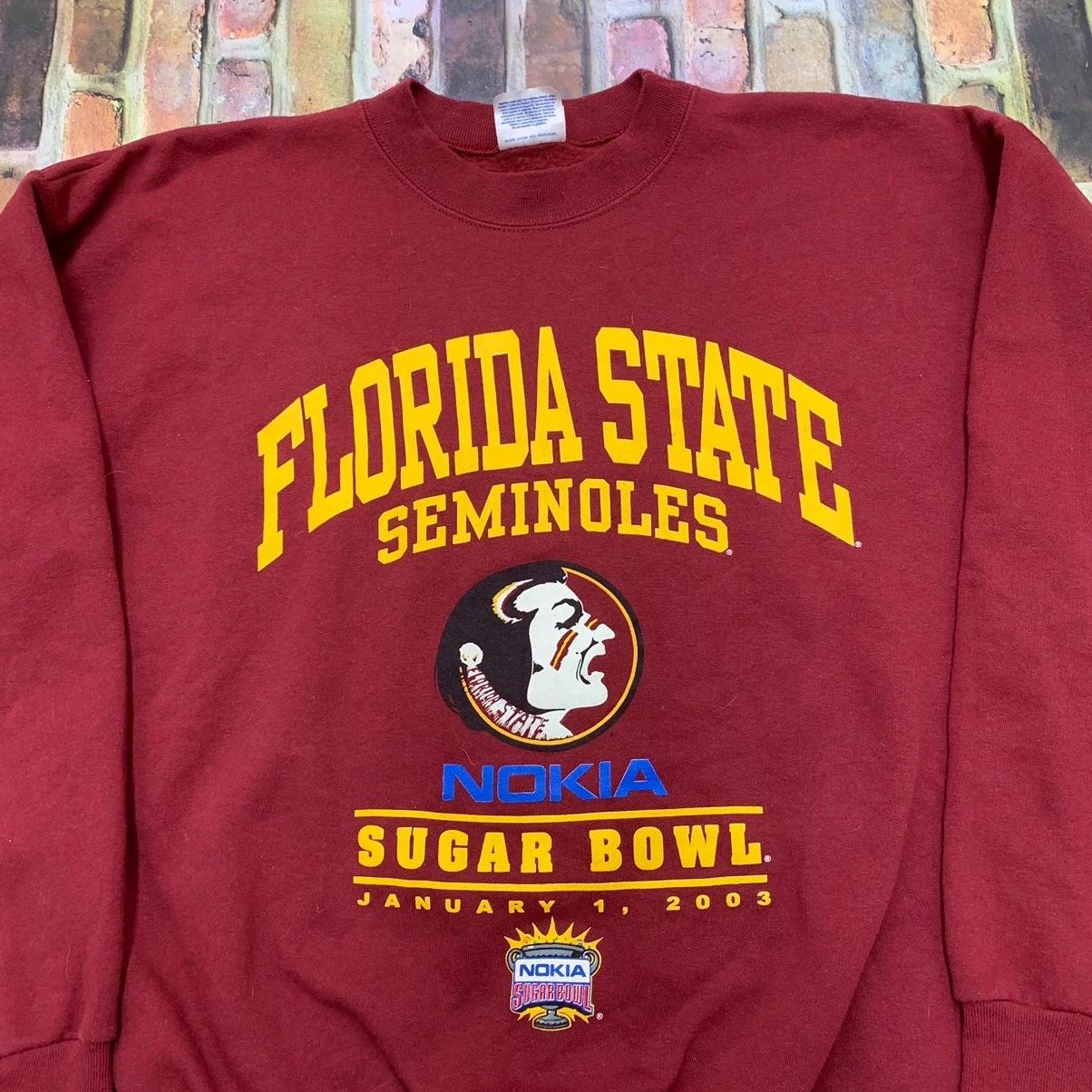 Vintage Style Florida State Seminoles T-Shirt Sweatshirt Hoodie Full Size Gifts For Fans - Image 2