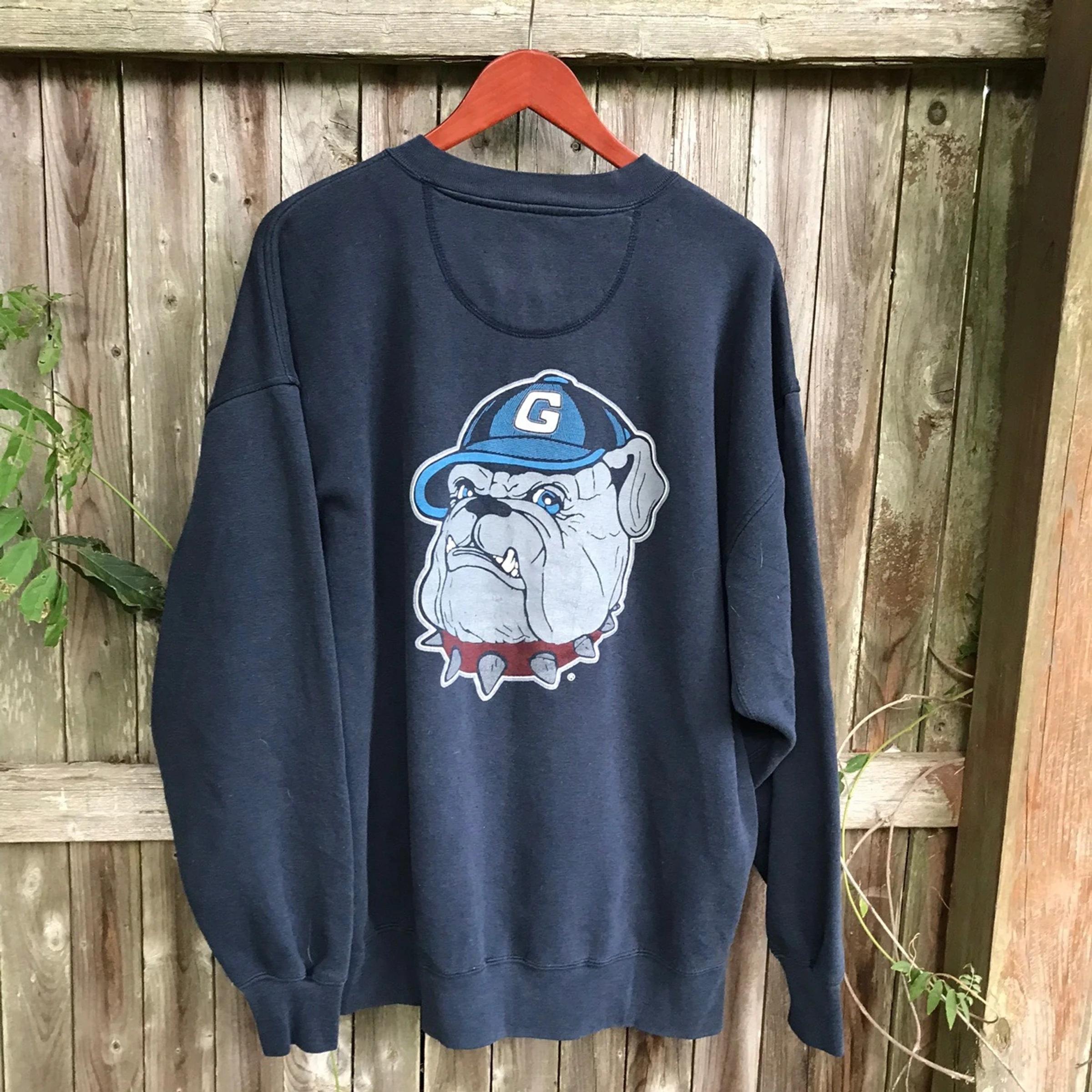 Vintage Style George Town Hoyas Sweatshirt Hoodie Sweatshirt Full Size Gifts For NCAA
