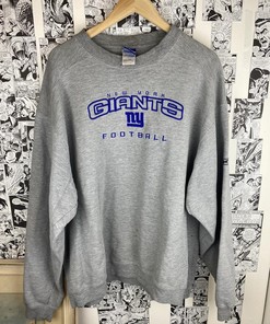 Vintage Style Giants New York 90s Tshirt Pullover Hoodie Crewneck Sweatshirt Reprinted Full Color Full Size Gifts For NFL Fans