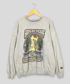 Vintage Style Green Bay Packers NFLt Shirt Pullover Hoodie Crewneck Sweatshirt Reprinted Full Color Full Size Gifts For NFL Fans