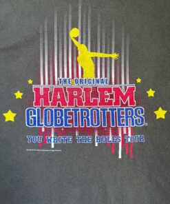 Vintage Style Harlem Globetrotters World Tour 2013 Tshirt Hoodie Crewneck Sweatshirt Reprinted Full Color Full Size Gifts for NBA Fans