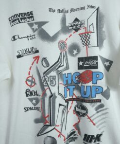 Vintage Style Hoop It Up: 3X3 Basketball Tshirt Sweatshirt Hoodie Crewneck Sweatshirt Pullover Reprinted Full Color Full Size Gifts for NBA Fans