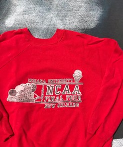 Vintage Style Indiana Hoosiers 1987 Basketball T-Shirt Sweatshirt Pullover Hoodie Reprinted Full Color Full Size Gift For NCAA Fans