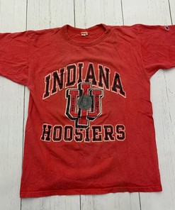Vintage Style Indiana Hoosiers T-Shirt Sweatshirt Pullover Hoodie Reprinted Full Color Full Size Gift For NCAA Fans