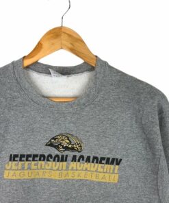 Vintage Style Jefferson Academy Jaguars Basketball Tshirt Sweatshirt Hoodie Crewneck Sweatshirt Pullover Reprinted Full Color Full Size Gifts for NBA Fans