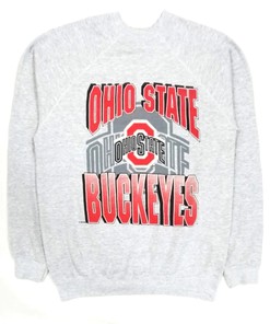 Vintage Style Jostens Ohio State Buckeyes Big Spell Out Logo T-Shirt Sweatshirt Pullover Hoodie Reprinted Full Color Full Size Gift For NCAA Fans