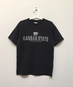 Vintage Style Kansas State University T-Shirt Sweatshirt Pullover Hoodie Reprinted Full Color Full Size Gift For NCAA Fans