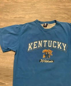 Vintage Style Kentucky Wildcats Basketball Big Blue Nation T-Shirt Sweatshirt Pullover Hoodie Reprinted Full Color Full Size Gift For NCAA Fans