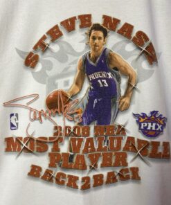 Vintage Style Kevin Nash Phoenix Suns NBA Tshirt Pullover Hoodie Crewneck Sweatshirt Reprinted Full Color Full Size Gifts for NBA Fans