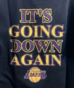 Vintage Style L.A Lakers Nos Rap Tshirt Hoodie Crewneck Sweatshirt Reprinted Full Color Full Size Gifts for NBA Fans