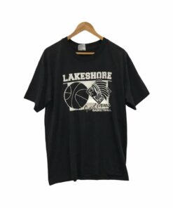 Vintage Style Lakeshore Indians Basketball Tshirt Pullover Hoodie Crewneck Sweatshirt Reprinted Full Color Full Size Gifts for NBA Fans
